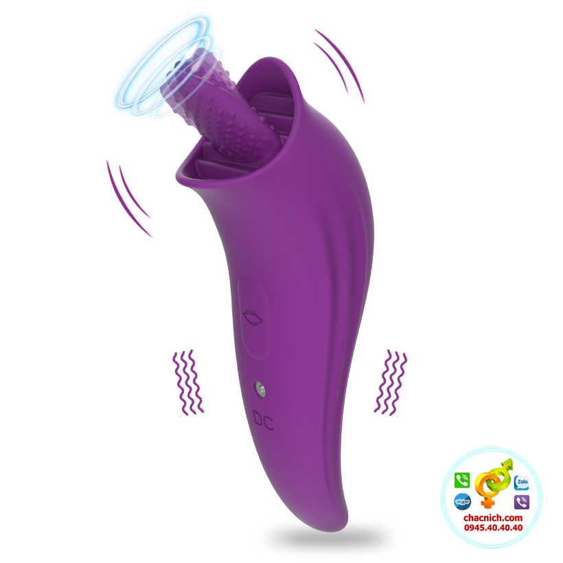 Lưỡi rung liếm 8 chế độ cực mạnh Mizz Zee Tongue Licking (US2126 ) Lưỡi rung liếm cực mạnh 8 chế độ