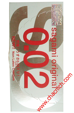 Bao cao su Sagami Original Cực Siêu Mỏng 0.02mm không màu không mùi