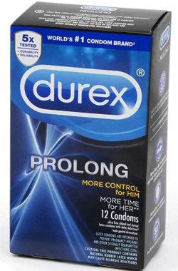 Bao cao su gai gân kéo dài của hãng Durex - Durex Prolong 5 in 1