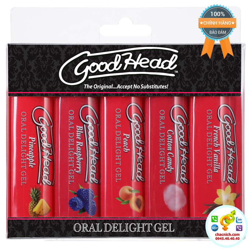 Set 5 tuýp gel Oral sex tạo niềm vui sướng mới lạ GoodHead Oral Delight