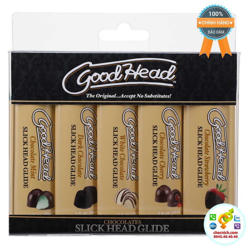 Bộ 5 tuýp gel hương trái cây thơm mát GoodHead Oral Delight Gel (GH7)