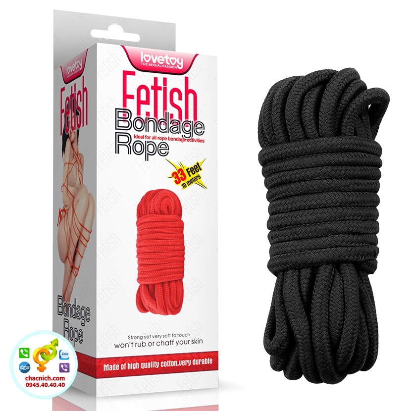 Dây trói BDSM bạo dâm Lovetoy Fetish Bondage Rope 10m