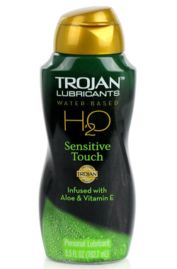 Gel bôi trơn giữ ẩm làm mềm mại cô bé Trojan H2O Sensitive Touch
