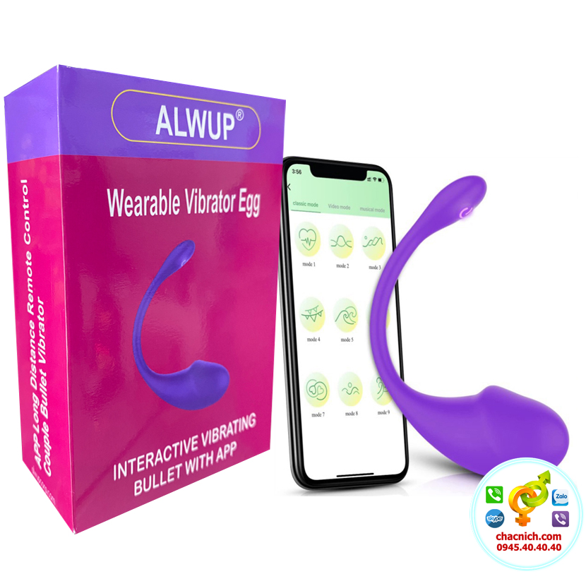 Trứng rung ALWUP 9 kiểu rung nhảy theo điệu nhạc - Sử dụng App