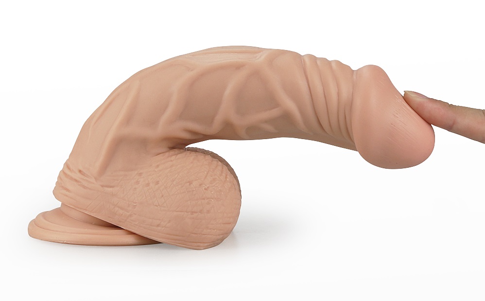 dương vật silicon mềm dẻo Real Extreme Vibrating Dildo