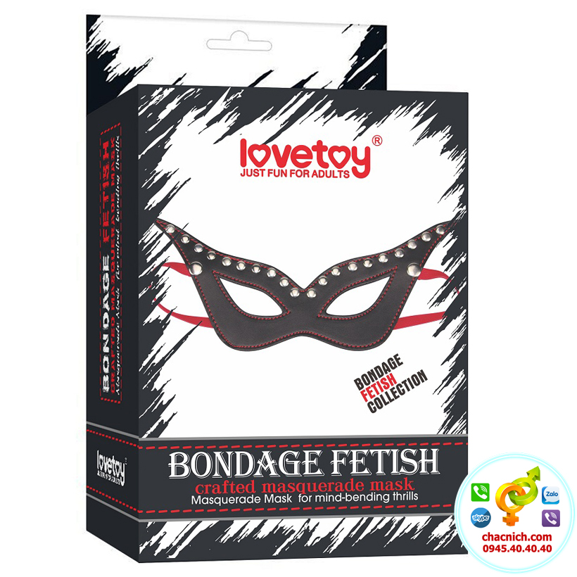 Mặt nạ hóa trang BDSM tôn sùng Bondage Fetish Masquerade Mask LV1651