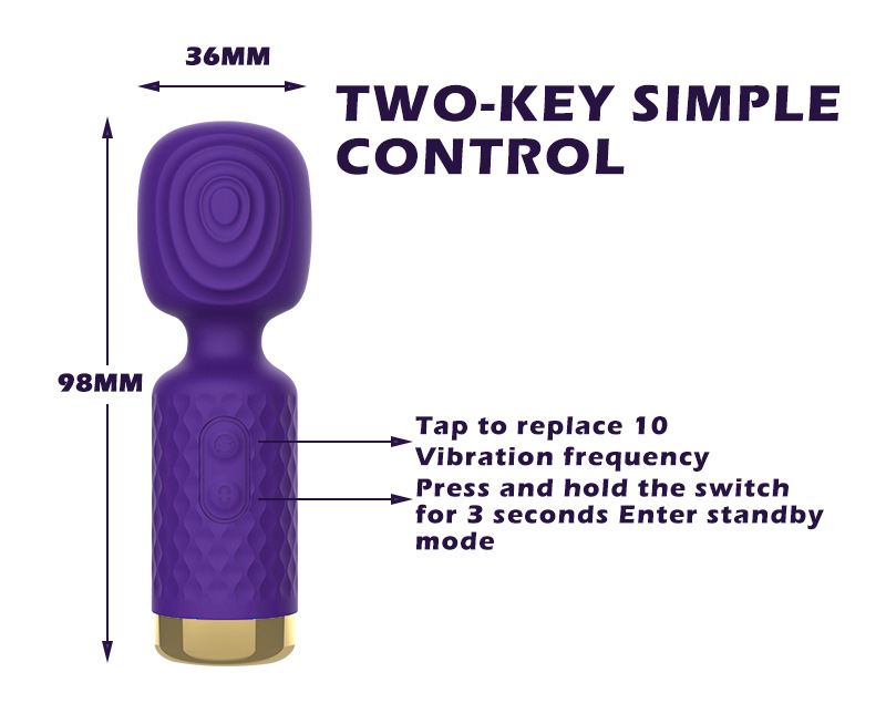 Chày rung mini nhỏ gọn 10 chế độ rung khác nhau ( US2077 )