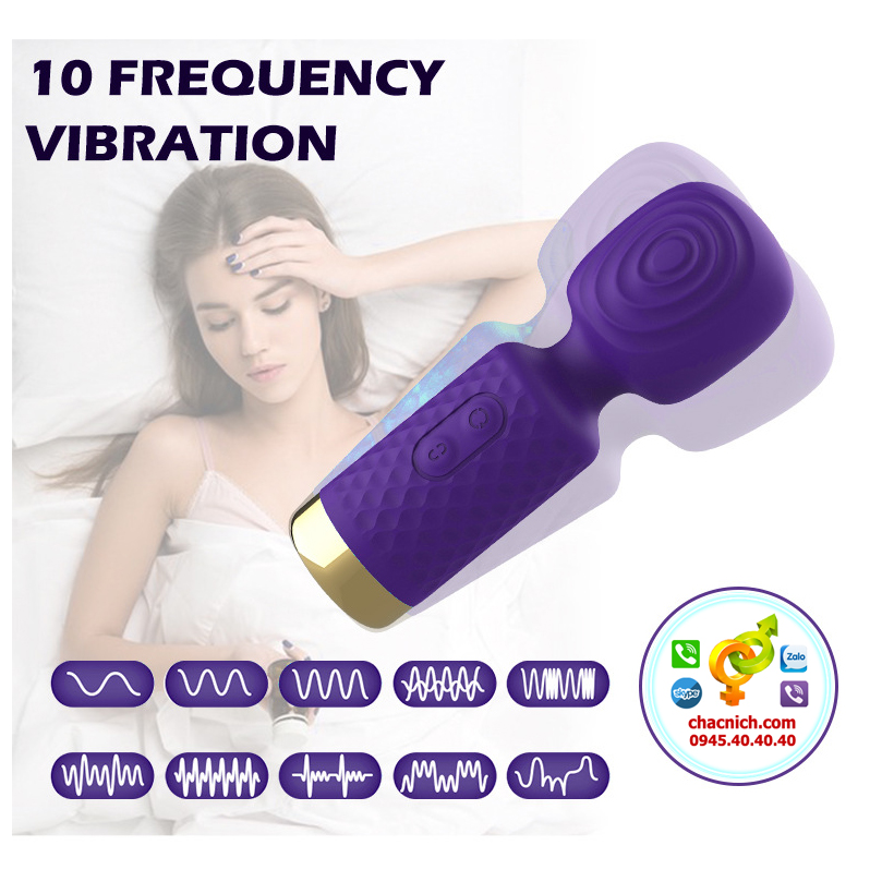 Chày rung mini nhỏ gọn 10 chế độ rung khác nhau ( US2077 )