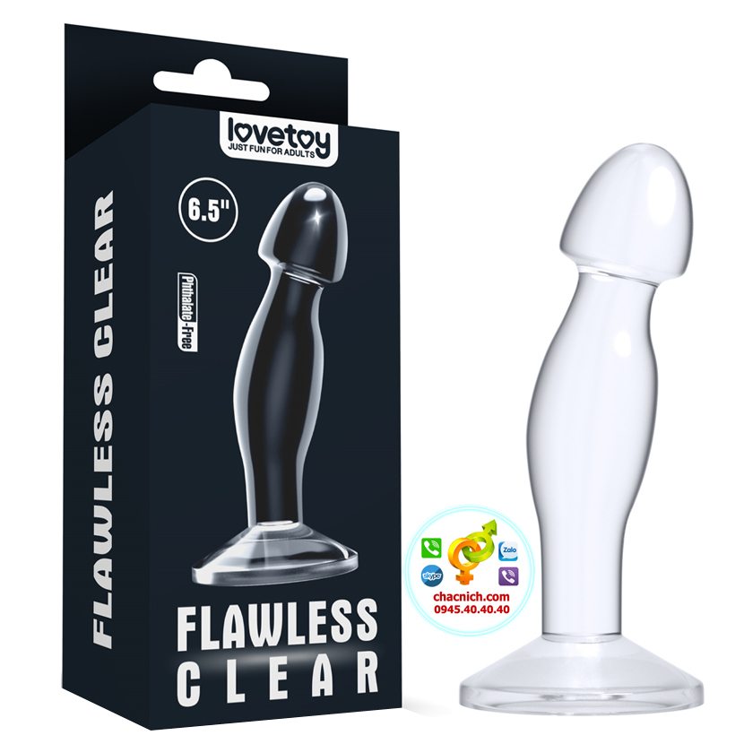 Lovetoy Flawless Clear Prostate Plug Khám phá khoái cảm cửa sau - LV310020