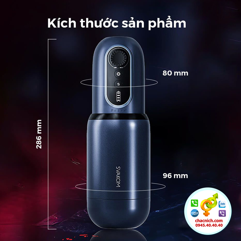 Máy xoay thụt cầm tay và gắn tường Svakom Godwin