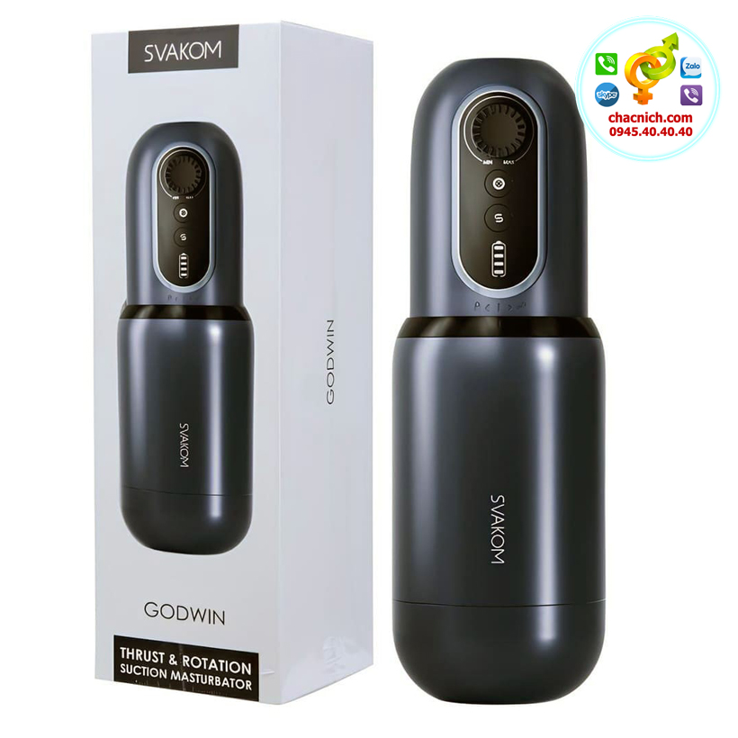 máy thủ dâm xoay thụt svakom