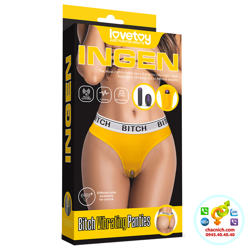 Quần lót rung điều khiển từ xa Lovetoy Bitch Vibrating Panties