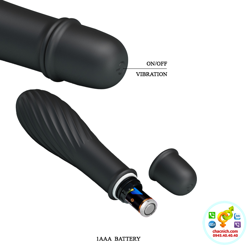 Chày rung tình yêu nhỏ gọn Prettylove Solomon 10 chế độ rung